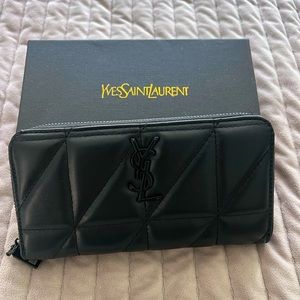 FAUX ZIP AROUND WALLET